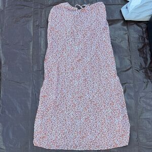 Old Navy Red and White Midi Dress